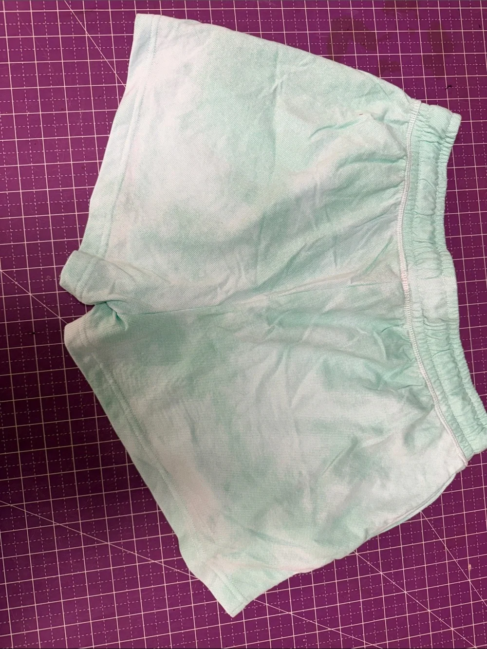 Disney Mint Tie-Dye Athletic Shorts with Character Graphic